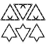 MoyanSuper 6-Pack Pool Ball Rack Set Magic Rack Sheet Billiards Ball Holder -Triangle Rack Pool Cue Accessories for 8-Ball, 9-Ball & 10-Ball Billiard Games