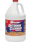 30 SECONDS Outdoor Mold & Mildew Stain Remover | Concentrate | Gallon | Vinyl Siding Fences Patios & More