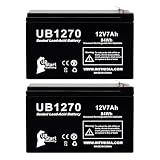 2-Pack 12V 7Ah UPS for CyberPower 1350AVR Battery Replacement - Compatible with Cyber Power 1350 AVR Battery UPS, CP1350AVRLCD, 1350VA, CP1350PFCLCD Surge Protector Backup, 12 Volt 7 Amp SLA