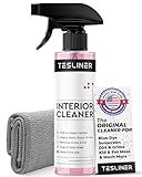 Tesla Seat Cleaner & Stain Remover - Interior Cleaner for Black & White Vegan Leather, Interior Cleaning Products for Seats, Dash, Console | Tesla Accessories for Model Y, Model 3, S, X, Cybertruck
