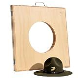 Gisafai Hat Press & Cowboy Hat Shaping Tool, Wooden Brim Press Tool, Hats Shaping Block for Campaign, Fedora & Western Hats Flattening & Reshaping Block with Handle