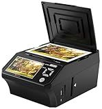 Photo Scanner and Film Digitizer with 5” Large Screen, Convert 35mm/110 Negatives, Slides & Physical Photos to 22MP Digital Image, Includes 8GB SD Card, No Computer Required