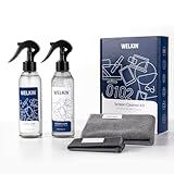 WELKIN Screen Cleaner Spray Kit (250ml + 250ml) - Cleaning Mist and Gel for TV, Laptop, Computer, Phone Touchscreen - 2 Sprayers, 1 Microfiber Cloth & 1 Glass Wipe Included