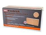 HY-C HTFB-R3 Medium-Duty Firebricks, 9" x 4-1/2" x 1-1/4", 3 per Box, Light Brown
