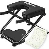 BODYRHYTHM Yoga Headstand Bench, Yoga Inversion Chair, Headstand Trainer for Relieve Stress, Improve Sleep & Digestion and Strength Training, Ideal for Home Workout, Fitness and Gym (Black)