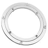 Aluminium Alloy Turntable Bearing, Heavy Duty Swivel Turntable Lazy Susan Rotating Bearing Turntable Round Dining Table Smooth Swivel Plate Hardware, 8"