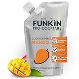 Funkin Mango Puree | Real Fruit, Two Ingredient, Natural Mixer for Cocktails, Drinks, Smoothies | Vegan, Non-GMO, Gluten-Free 1kg (Net Weight 2 lbs 3 oz)