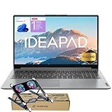 Lenovo IdeaPad 2025 Family Laptop, 15.6" FHD Screen, Intel N6000 CPU, 12GB RAM, 512GB SSD + 128GB eMMC, 10HR Battery, Win11, 1Yr ADP + Office 365 with 1TB Cloud, Laptop Cooler Bundle, Everyday Use