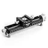 NiSi - NM-180S Macro Focusing Rail, Precision Focus Slider for Macro Photography , Universal Tripod Mounting, 360-Degree Rotating Clamp with Quick-Release Plate, Detachable Feet, Arca-Swiss Compatible