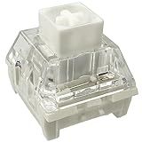 Kailh Box White Mechanical Keyboard Switches,3-Pin 45gf Clicky/Speed Typing/Gaming/Waterproof Switches(108Pcs,Kailh Box White)