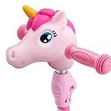 victob Unicorn Head Scooter Accessories for Kids - Micro Kickboard Accessories - Suit for T-Bar Handle Scooter/Bike/Bicycle - Great Gift for Girls