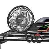 A2C 7.5" Big Treadmill Fan for Peloton Bike Bike+ or Tread 10000mAh Battery