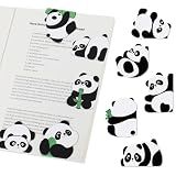 10 Pcs Panda Magnetic Bookmarks for Reading, Cute Gift for Book Lovers