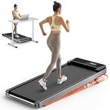 TREAFLOW Walking Pad with Incline, Under Desk Treadmills for Home
