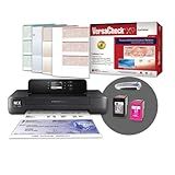 VersaCheck HP Officejet 200 MXE Portable Wireless MICR Check Printer X9 Platinum 5-User Check Printing Software Bundle