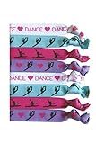 8 Piece Dance Hair Elastics - Gifts for Dancers, Ballet Accessories for Girls, Women, Teachers, Classes