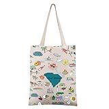 FEELMEM South Carolina Travel Gift South Carolina Vacation Canvas Tote Bag South Carolina Trip Shoulder Bag Travel Souvenir