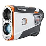 Bushnell Golf Tour V6 Shift Laser Rangefinder with Slope Compensation, 1300-Yard Range, Flag Lock Vibration, Magnetic Cart Mount, 6X Magnification, Waterproof – Tournament Legal (Orange, Patriot Pack)