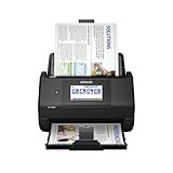 Epson Workforce ES-580W Wireless Color Duplex Tax Receipt & Desktop Document Scanner for PC and Mac with 100-sheet Auto Feeder (ADF), Intuitive 4.3' Touchscreen