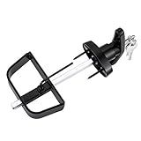 QANVEE Shed Door Latch T-Handle Lock Kit with 4 Keys,Storage Barn Shed Door Hardware Lock Set 4½" and 5½" Stem