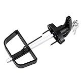 QANVEE Shed Door Latch T-Handle Lock Kit with 4 Keys,Storage Barn Shed Door Hardware Lock Set 4½" and 5½" Stem
