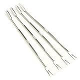 Norpro Stainless Steel Seafood Forks 6.75" | 4-Count per Pack | 1-Pack