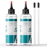 Treadmill Belt Lubricant, 100% Silicone Treadmill Lube High-Temperature Resistant Stable Non-Toxic Odorless Lubricant, with Application Tubes and Precision Screw Caps, 8 Ounces