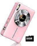 Digital Camera, FHD 1080P Digital Point and Shoot Camera with 16X Zoom Anti Shake, Compact Small Camera for Boys Girls Kids