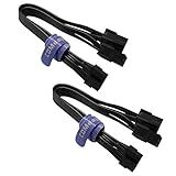 (2-Pack) COMeap 12 Pin GPU Cable, Dual PCIe 8 Pin Female to Mini 12 Pin Male GPU Power Adapter Extension for NVIDIA GeForce RTX 30 Series GPU 9.5-inch (24cm)