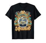 Transportation Squad Retro Bus Aide Back To School matching T-Shirt