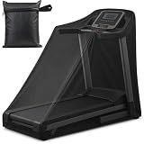 Treadmill Cover 420D, Running Machine Cover, Drawstring Bottom, UV-Resistant Design Foldable Equipment Covers for Indoor Outdoor Storage, 60x79x38 in