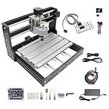 CNCTOPBAOS Upgrade CNC 3018-PRO 3 Axis DIY Mini CNC Router Kit with GRBL Remote Control Offline Controller PVC PCB Acrylic Plastic Wood Cutting Engraving Carving Milling Machine