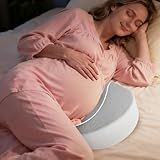 Memory Foam Wedge Pregnancy Pillow for Sleeping, Maternity Pillow for Pregnant Women, Pregnancy Wedge Support for Belly Back Legs, Small Pregnancy Pillow 15×13", Washable Cover, Grey