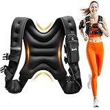 Renoj Weighted Vest for Women Men: 6lb/8lb/10lb/12lb/16lb/20lb Weight Training Vest for Workout, Running, Walking, Exercise, Weight Loss, Weight Lifting - With Reflective Strips and Storage Pocket
