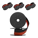 4Pack Sharp EL-1197PIII Calculator Ribbon Universal,Compatible Sharp EL-2196BL, Canon Mp11dx ,Porelon 11216, Printer Machine Typewriter CalculatorRibbon Replacement ,Calculator Ribbon Red/Black