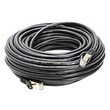 Cables Direct Online 30FT S/FTP Cat7 Copper Network Ethernet Patch Cable, Internet Wire, Compatible with PC, Laptop, Modem, Router, TVs, Printer Cord, Consoles for Home and Office (30ft, Black)