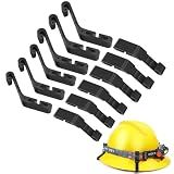 Lenporl 12 Pcs Hard Hat Light Clips,Helmet Light Holder Hook for Headlamp,Anti-Slip Stable Full Brim Hardhat Headlamp Accessory for Worker(6Longer for Back+6 Shtort for Front)