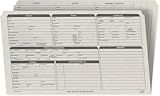 Real Estate Listing Folder - Left Panel List - Holder for Documents, Pre-Printed with Closing Checklist & Tracker on Card Stock - Gray