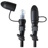 JMTEEA 2 Pack Hydration Bladder Bite Valve Replacement Mouthpiece Fit for Any Water Backpack and Most Brands, with Manual Switch Valve (Black)