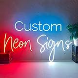Custom Neon Sign, Personalized LED Name Signs, Battery Powered or Plug-In, Dimmable