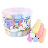 Sunny Days Entertainment Sidewalk Chalk Set for Kids with Storage, Washable, Jumbo Colored Chalk for Outdoor Play and Chalkboard Art - Ages 3+ (20 Pieces, Multicolor)