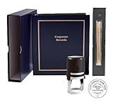 LLC Kit (Black) - Binder, Slipcase, Operating Agreement, Membership Certificates, Index Tabs & Black R-542 Self-Inking LLC Seal Stamp