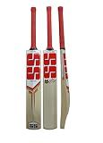 SS Sunridges Sky Super Premium Cricket Kashmir Willow Leather Ball Cricket Bat - Adult Size - Short Handle (Bat Cover Included)