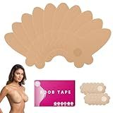 Seconds Countdown 10 Pcs Boob Tape for Breast Lift - BoobTape with 10 Pcs Pastie,Body Tape for Women Invisible Breast Bra Beige