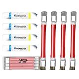 DXTTOOP Anti Static Brush Computer&Metal spudger Tool kit (8pcs) to Meet Your Simple Disassembly&Cleaning.It is Used for Mobile Phone,Keyboard,IC,PCB,CPU,Computer Motherboard and Circuit Board(Red)