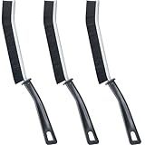 Koxuky Crevice Cleaning Brush, Hard Bristle Small Cleaning Brushes, Grout Cleaner Brush, Toilet Brush, Scrub Brush for Shower Tile, Skinny Gap Cleaning Tools for Household Use, Bathroom, Kitchen (3)