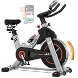 YOSUDA Indoor Cycling Bike - Magnetic Resistance, Stationary Bike with Tablet Mount & Comfortable Seat Cushion