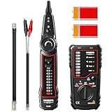 KAIWEETS Network Cable Tester, RJ45 RJ11 Wire Tracer Line Finder, Tone Generator and Probe Kit, Cable Tracer Ethernet LAN Network Cat5 Cat6 for Cable Collation, Telephone Line Test