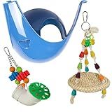 Jungle Canopy Toy Bundle - Colorful Interactive Climbing Forage Cage Accessory Toy Set - for Sugar Gliders, Rats, Ferrets, Hamsters, Squirrels, Parrots, Birds, Marmosets, Degus, Monkeys & Small Pets