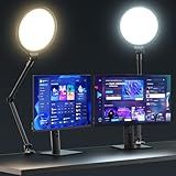UBeesize 10" Key Light for Streaming, Desk Ring Light with Adjustable Arm (1 Pack), Zoom Lighting for Home Office, Gaming, Podcast, Video Calls, and Recording